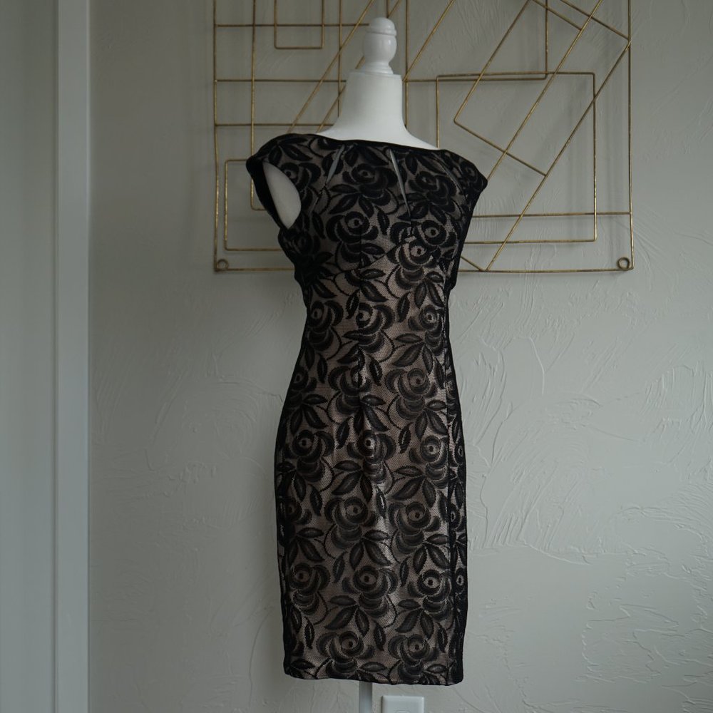 Maggy London Black Lace Dress (Size 6)
